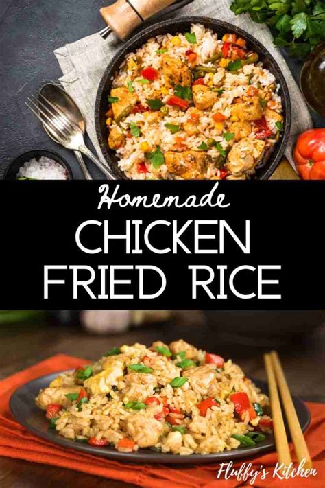 Easy Homemade Chicken Fried Rice Recipe Fluffy S Kitchen