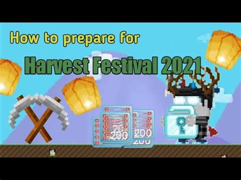 Growtopia How To Prepare For Harvest Festival 2021 YouTube