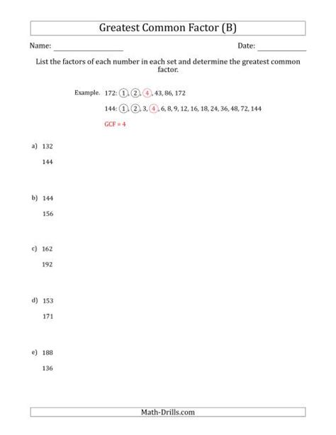 Learn How To Calculate Greatest Common Factor Gcf 44 Off