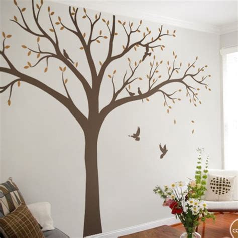 Large Tree Branch Wall Decal Deco Art Sticker Mural With 10 Etsy