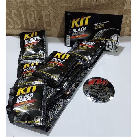 Jual Kit Black Magic Tire Gel Sachet Pengkilap Ban Semir Ban Hitam