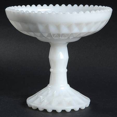 Jeannette Windsor Milk Glass Round Compote Milk Glass Milk Glass