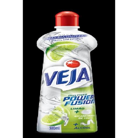 Veja Multiuso Power Fusion Limão 500mL Shopee Brasil