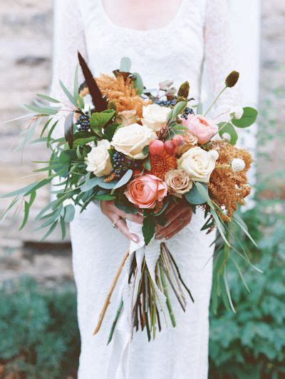 25 Chic Bohemian Wedding Bouquets Deer Pearl Flowers