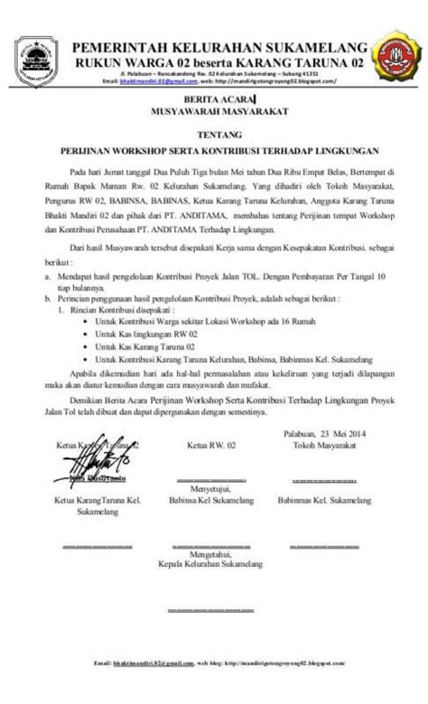 Contoh Surat Berita Acara Untuk Berbagai Keperluan Contohsurat Co