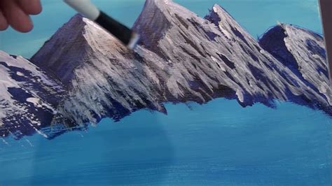 3 Easy Steps To Painting A Snowy Mountain With Acrylic Paint For