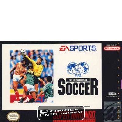 SNES Fifa International Soccer Super Nintendo Concept Entertainment