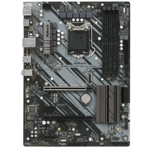 Купить Плата Asrock Lga1200 B460 B460 Phantom Gaming 4 4xddr4 2xpci Ex16 Hdmi Sata3 2xm2 Usb32