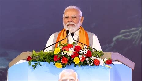 PM Modi Inaugurates Multiple Projects Lays Foundation Stone For New