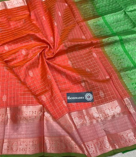 Kuppadam Pattu Sarees With Kanjeevaram Borders And Silver Jari