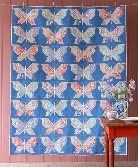 Mosaic Butterflies Quilt Kit Featuring Bon Voyage By Tilda Etsy