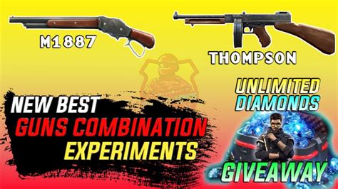 Best Guns Combination Experiment In Free Fire M1887 Thompson Gun