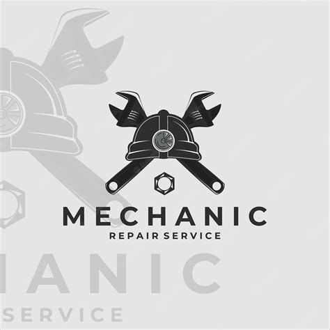 Premium Vector Mechanic Logo Vintage Vector Illustration Template