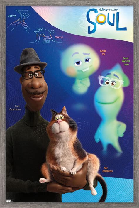 Disney Pixar Soul Group Wall Poster 14 725 X 22 375 Framed