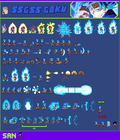 Ssgss Goku Dbs Broly Sprite Sheet Swlplus By Blacksanyt On Deviantart