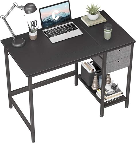 Cubiker Computer Home Office Desk With Drawers 40 Inch Small Desk