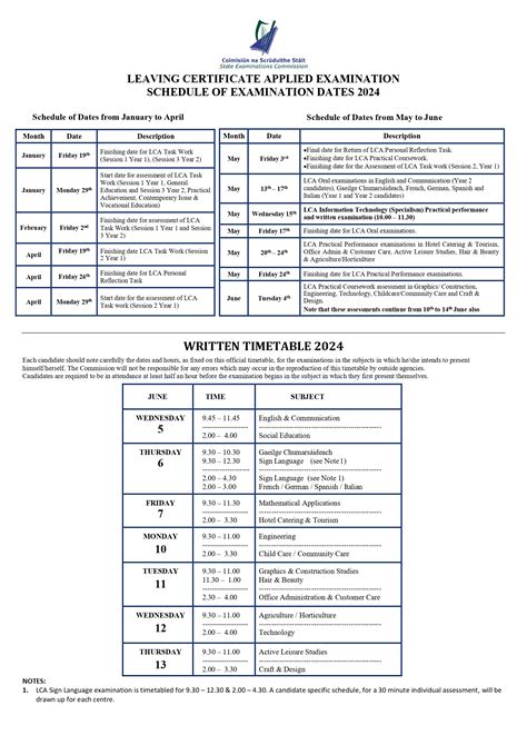 Junior Cert Exam Timetable 2024 Pdf Clara Demetra