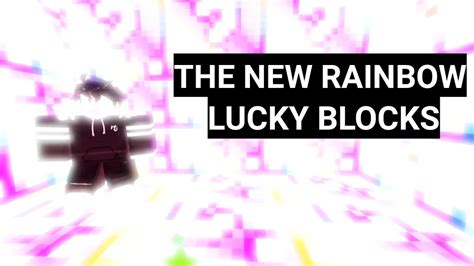 The New Rainbow Lucky Blocks Roblox Bedwars Youtube