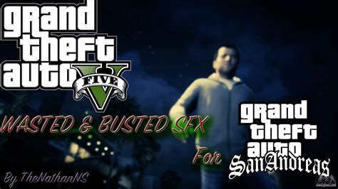 Cleo GTA 5 Wasted and Busted Sound for GTA San Andreas