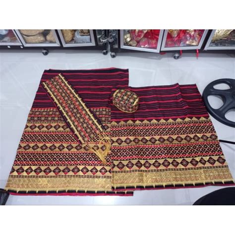 Jual Kain Sarung Bawahan Adat Tradisional Tapis Bordir Lampung Lidi