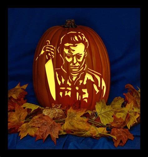 Michael Myers Pumpkin Carving Pattern