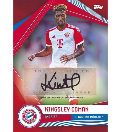 Topps FC Bayern München Official Fan Set 2023 24 Box mit 28 Karten