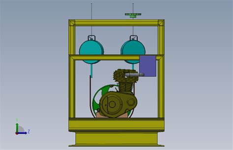 乙炔气发电机组试验台3d模型图纸 Solidworks设计solidworks 2016模型图纸下载 懒石网