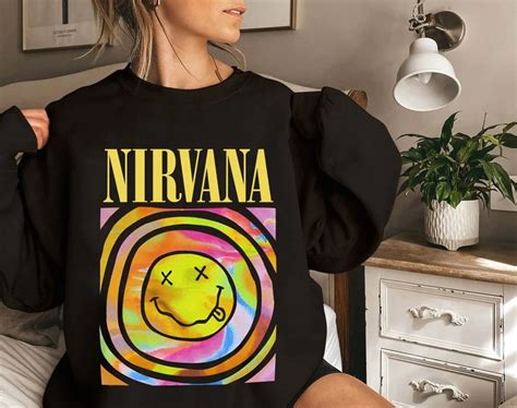 Nirvana Smiley Face Crewneck Sweatshirt Sold By Daviweinstein Sku