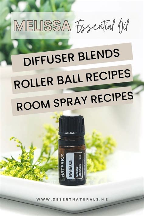 Uses Benefits Of Melissa Essential Oil Diffuser Recipes Blends