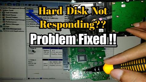 Hard Disk Not Responding Problem Fixed How To Fix Hard Drive Not