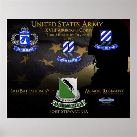 3rd Battalion 69th Armor Regiment 369 Ar Poster Zazzle