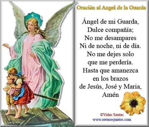 Imágenes de el ángel de la guarda con oración Imagenes de amor gratis