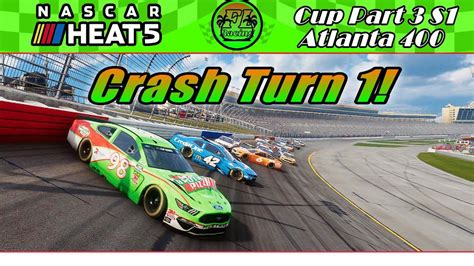 Crash In Turn Ends The Atlanta Nascar My Team Florida Racing