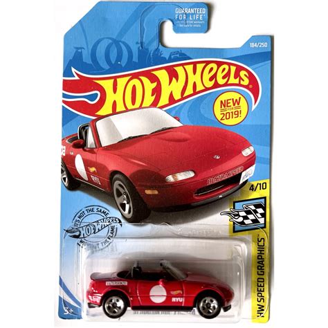 Hot Wheels Hw Speed Graphics Mazda Mx Miata Red A