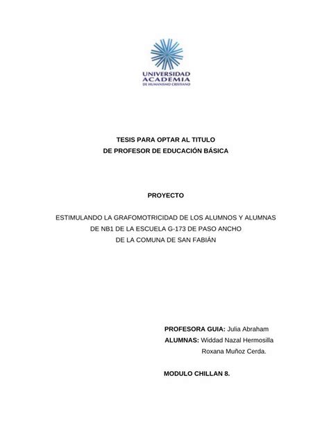 PDF TESIS PARA OPTAR AL TITULO DE PROFESOR DE EDUCACIÓN DOKUMEN TIPS