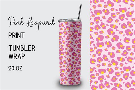 Pink Leopard Print Tumbler Wrap Oz Svg Cut File By Creative Fabrica