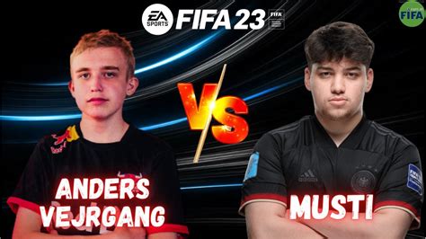 ANDERS VEJRGANG VS MUSTI FC FIFA 23 FUT 23 PRÓ VS PRÓ YouTube