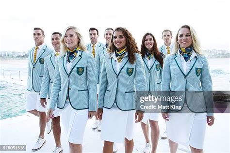 Australian Olympic Games Opening Ceremony Uniform Official Launch Photos And Premium High Res