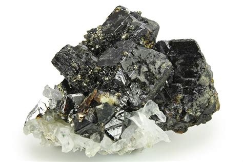 2.5" Glass Quartz Crystals and Pyrite on Sphalerite - Peru (#276059) For Sale - FossilEra.com