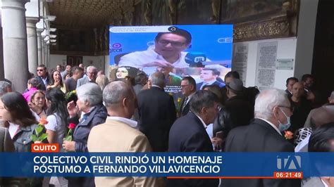 Fernando Villavicencio recibió un homenaje póstumo el cual lo recibió