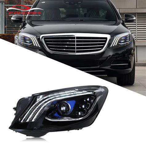 Upgrade Maybach Style Full Led W205 Headlight Headlamp Assembly For