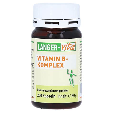 Vitamin B Komplex Kapseln St Ck Online Bestellen Medpex