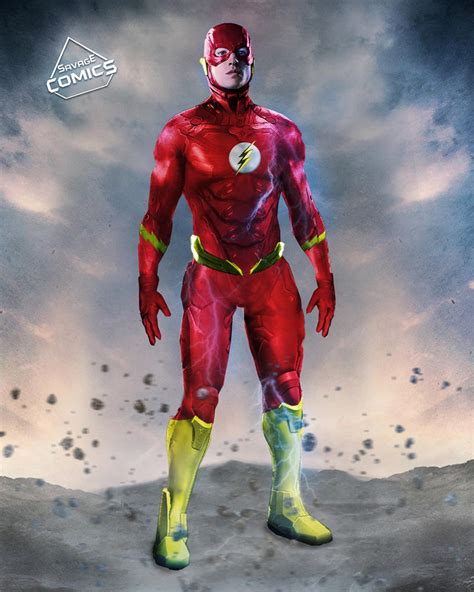 Ezra Miller Flash new suit by SavageComics on DeviantArt