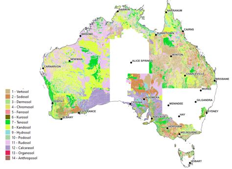 An Updated Australian Soil Classification Map Tern Australia