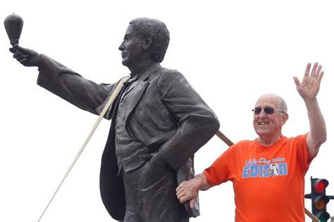 statue visits edisons hometown  dc trip  blade