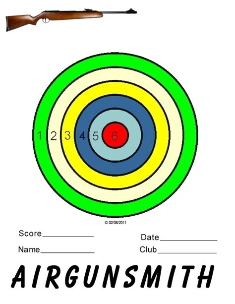 Printable Air Gun Targets Printable Word Searches