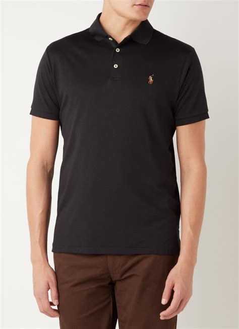 Ralph Lauren Custom Slim Fit Polo Met Logo • Polo Black • De Bijenkorf