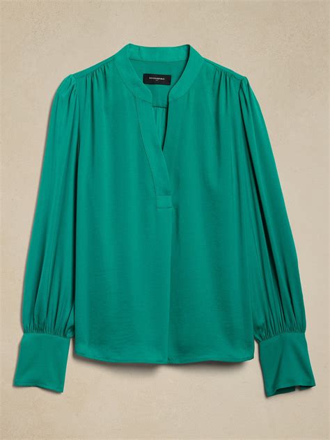 Volume Sleeve Blouse Banana Republic Factory