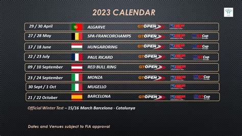 GT Sport announces 2023 GT Open race calendar - GT Open