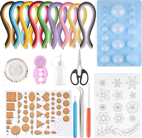 Amazon de Quilling Kits für Anfänger 43 Farben 900 Streifen mit